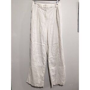 Aritzia babaton sadiki linen blend pants size 12
